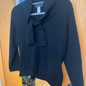 Jones New York Black Cashmere Cowl Neck Sweater